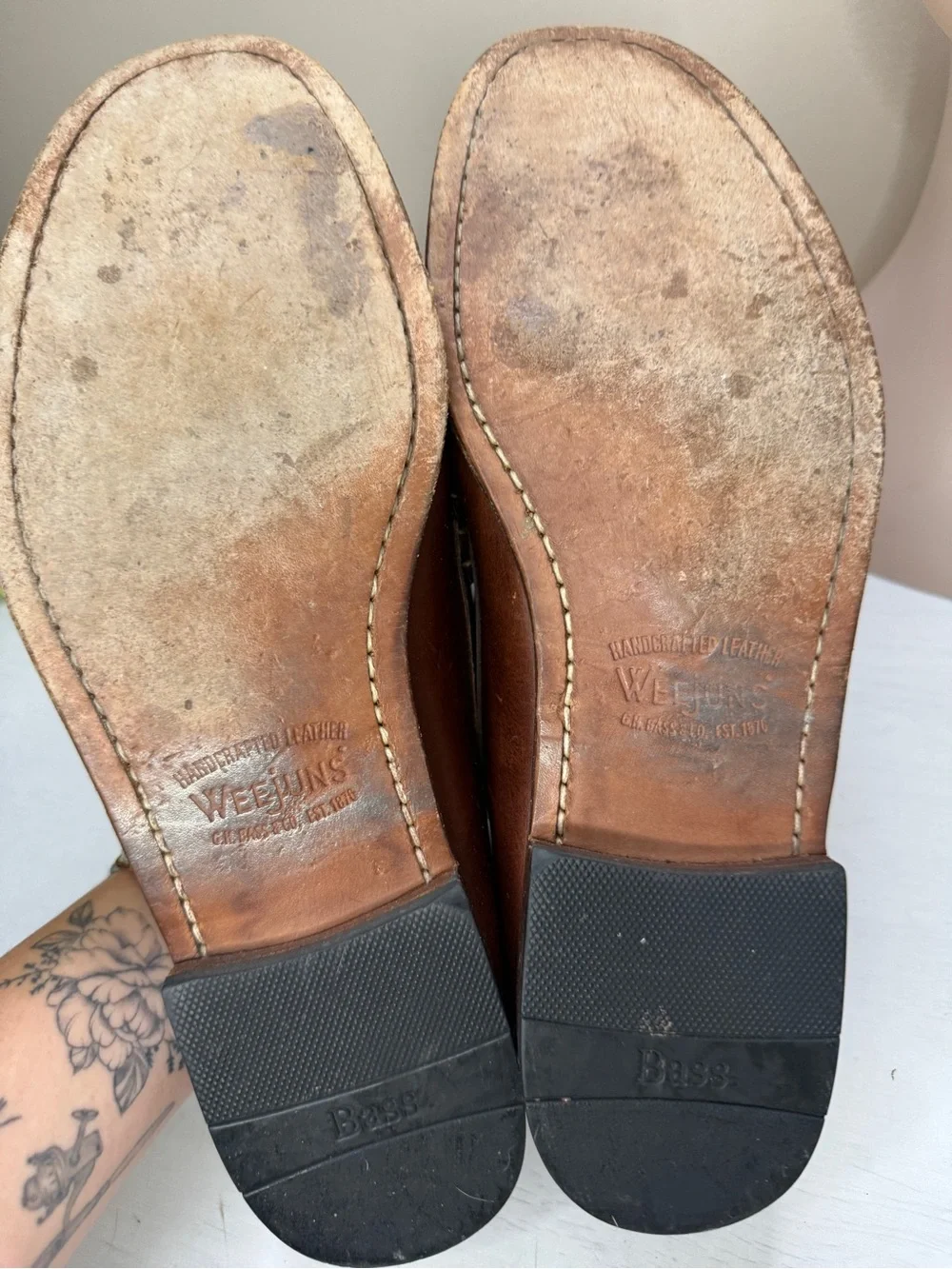 G.H Bass Weejun Mens Leather Slip-On Penny Loafer Casual Shoes Size 10.5